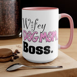 Wifey Dog Mom Boss FBC Accent Mug