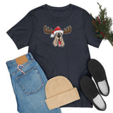 Christmas Moose Hound Bella Canvas Unisex Jersey Short Sleeve Tee | The Bloodhound Shop