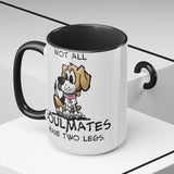 Beagle Soulmates Two-Tone Coffee Mugs, 15oz