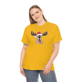 Christmas Moose Hound Unisex Heavy Cotton Tee | The Bloodhound Shop