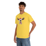 Christmas Moose Hound Unisex Heavy Cotton Tee
