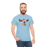 Christmas Moose Hound Unisex Heavy Cotton Tee | The Bloodhound Shop