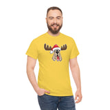 Christmas Moose Hound Unisex Heavy Cotton Tee | The Bloodhound Shop