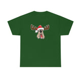 Christmas Moose Hound Unisex Heavy Cotton Tee | The Bloodhound Shop