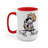 Beagle Dog Mom Two-Tone Coffee Mugs, 15oz | The Bloodhound Shop