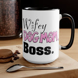 Wifey Dog Mom Boss FBC Accent Mug