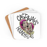 Castaways Hounds Corkwood Coaster Set
