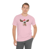 Christmas Moose Hound Bella Canvas Unisex Jersey Short Sleeve Tee | The Bloodhound Shop