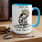 Beagle Soulmates Two-Tone Coffee Mugs, 15oz | The Bloodhound Shop