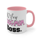 Wifey Dog Mom Boss FBC Accent Mug