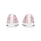 Fur Baby Custom Pink Women's Low Top Sneakers | The Bloodhound Shop