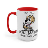 Beagle Soulmates Two-Tone Coffee Mugs, 15oz | The Bloodhound Shop