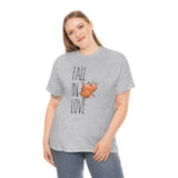 Fall In Love Design Unisex Heavy Cotton Tee