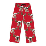 Christmas Moose Hound Women's Pajama Pants (AOP)