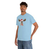 Christmas Moose Hound Unisex Heavy Cotton Tee | The Bloodhound Shop