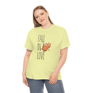 Fall In Love Design Unisex Heavy Cotton Tee