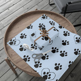 Heart and Paw Design Gift Wrap Paper, 1pc | The Bloodhound Shop