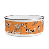 2021 Bloodhound Orange FBC Enamel Bowl
