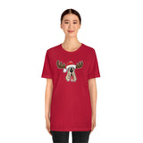 Christmas Moose Hound Bella Canvas Unisex Jersey Short Sleeve Tee | The Bloodhound Shop