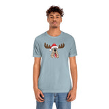 Christmas Moose Hound Bella Canvas Unisex Jersey Short Sleeve Tee