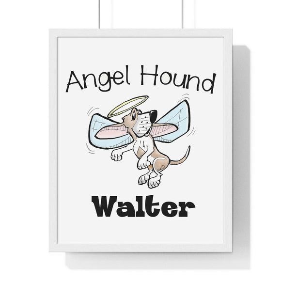 Angel Hound Walter Premium Framed Vertical Poster