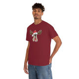 Christmas Moose Hound Unisex Heavy Cotton Tee | The Bloodhound Shop