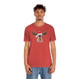 Christmas Moose Hound Bella Canvas Unisex Jersey Short Sleeve Tee