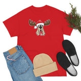 Christmas Moose Hound Unisex Heavy Cotton Tee | The Bloodhound Shop