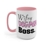 Wifey Dog Mom Boss FBC Accent Mug