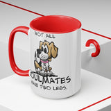 Beagle Soulmates Two-Tone Coffee Mugs, 15oz | The Bloodhound Shop