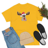 Christmas Moose Hound Unisex Heavy Cotton Tee