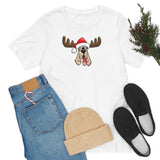 Christmas Moose Hound Bella Canvas Unisex Jersey Short Sleeve Tee
