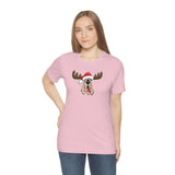 Christmas Moose Hound Bella Canvas Unisex Jersey Short Sleeve Tee | The Bloodhound Shop