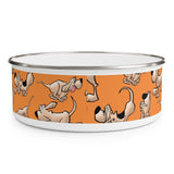 2021 Bloodhound Orange FBC Enamel Bowl