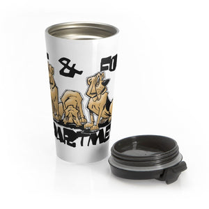 Lost and Found Hounds Stainless Steel Travel Mug - The Bloodhound Shop