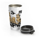 Lost and Found Hounds Stainless Steel Travel Mug - The Bloodhound Shop
