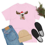Christmas Moose Hound Unisex Heavy Cotton Tee | The Bloodhound Shop