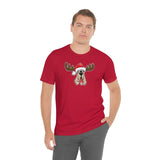 Christmas Moose Hound Bella Canvas Unisex Jersey Short Sleeve Tee | The Bloodhound Shop