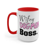 Wifey Dog Mom Boss FBC Accent Mug