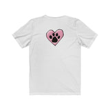 2021 LV Maltese w/ Heart Paw Back FBC Unisex Jersey Short Sleeve Tee