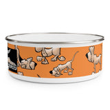 2021 Bloodhound Orange FBC Enamel Bowl