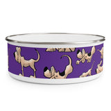 2021 Bloodhound FBC Purple Enamel Bowl