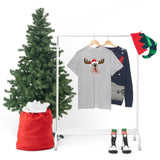 Christmas Moose Hound Unisex Heavy Cotton Tee | The Bloodhound Shop