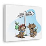 Pastors Dachshund Trip Canvas Gallery Wraps | The Bloodhound Shop