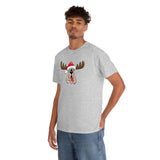 Christmas Moose Hound Unisex Heavy Cotton Tee
