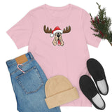 Christmas Moose Hound Bella Canvas Unisex Jersey Short Sleeve Tee | The Bloodhound Shop