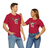 Christmas Moose Hound Bella Canvas Unisex Jersey Short Sleeve Tee | The Bloodhound Shop