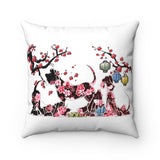 Chinese New Year Spun Polyester Square Pillow - The Bloodhound Shop