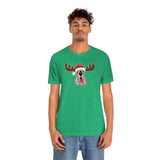 Christmas Moose Hound Bella Canvas Unisex Jersey Short Sleeve Tee