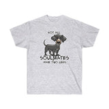 Dachshund Soulmates FBC Unisex Ultra Cotton Tee